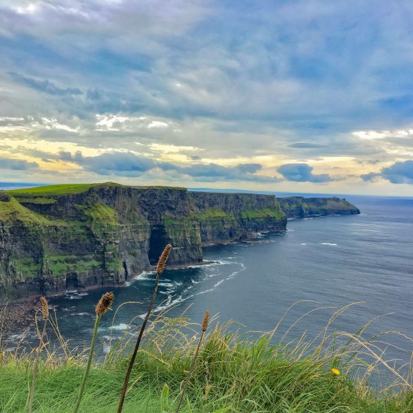 Ireland landscape with sea