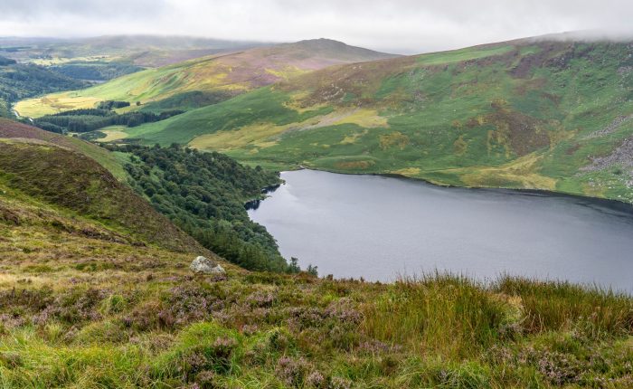 lake near Glendalough along the Wicklow Way in Ireland