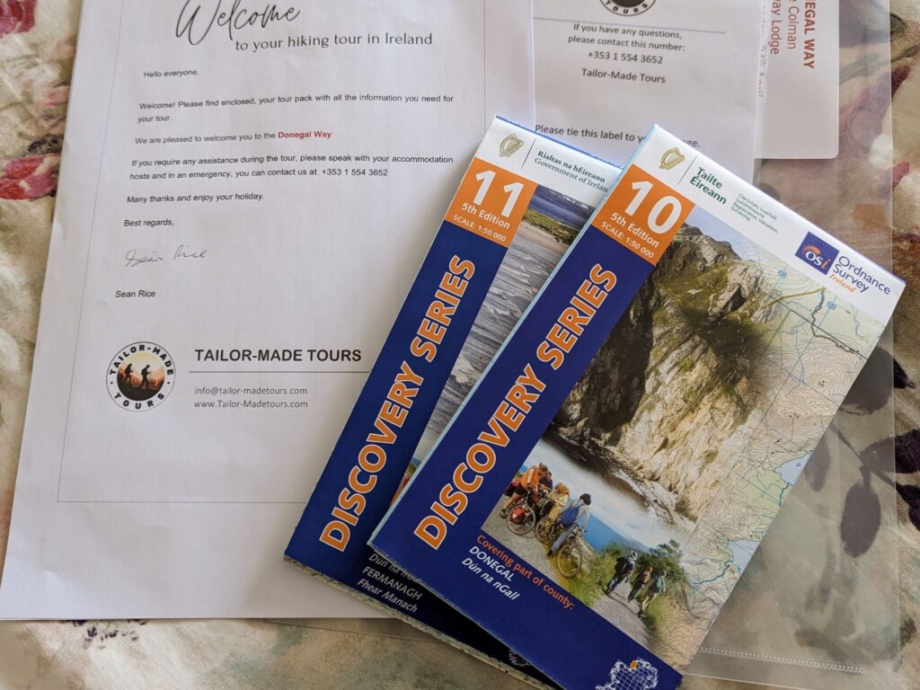 tour packet and maps